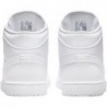 Jordan Homme Air 1 Mid 554724 136 - Blanc/Blanc-blanc