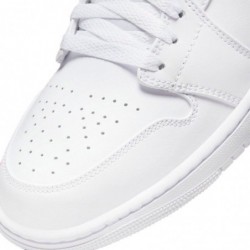 Jordan Homme Air 1 Mid 554724 136 - Blanc/Blanc-blanc