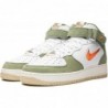 Chaussures NIKE Air Force 1 Mid Qs pour homme, blanc pétrole vert voile Total Ora