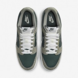 Nike Dunk Low Retro pour homme, Stuc foncé/Vert vintage/Blanc sommet/Albâtre