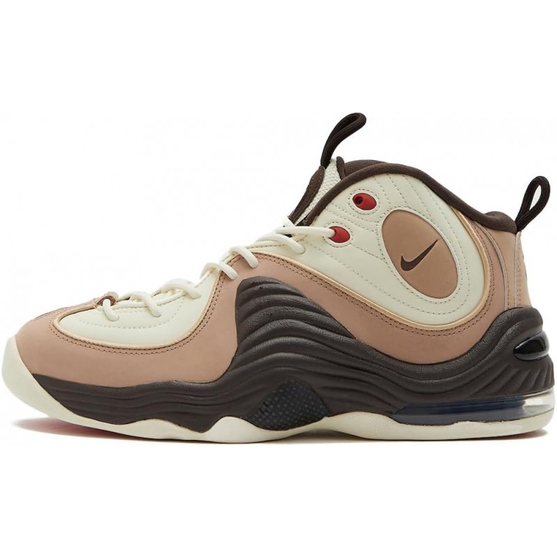 Chaussures Nike Air Penny 2 pour homme (FB8885-100, lait de coco/chanvre/sésame/marron baroque)