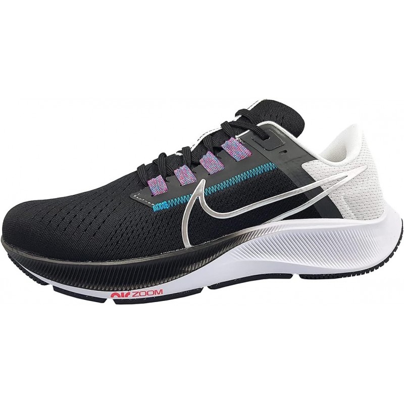 Chaussure de course/jogging Nike pour homme, noir MTLC argent blanc bleu chlore anthracite flash cramoisi