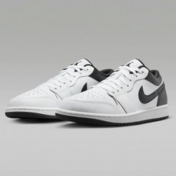 Chaussures NIKE Air Jordan 1 Low pour homme (553558-132, blanc/noir-blanc)