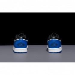 Jordan Homme Air 1 Low Royal Toe - Blanc/Bleu Royal/Noir/Blanc