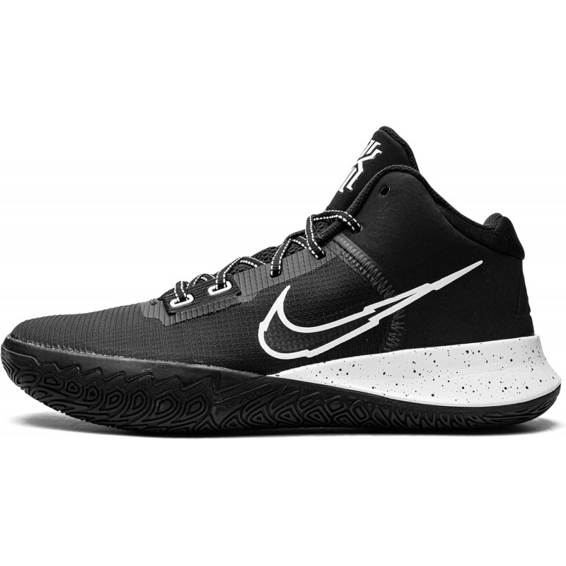 Chaussure de basket-ball Nike Kyrie Flytrap IV pour homme, noir/blanc-argent métallisé