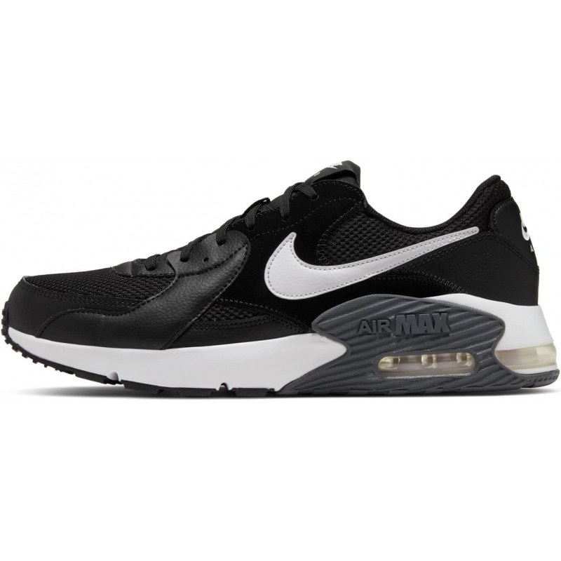 Baskets Nike pour hommes, noir, blanc, gris foncé