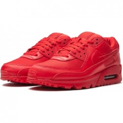 Chaussures décontractées Nike Air Max 90 pour hommes, triple rouge