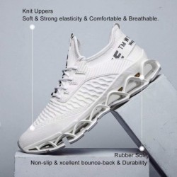 Vooncosir Baskets tendance pour hommes Chaussures de course en maille respirante Blade Chaussures de marche athlétiques décontra