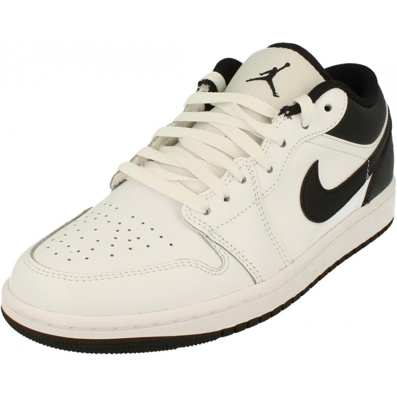 Chaussures NIKE Air Jordan 1 Low pour homme (553558-132, blanc/noir-blanc)