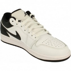 Chaussures NIKE Air Jordan 1 Low pour homme (553558-132, blanc/noir-blanc)