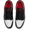 Chaussures Nike Air Jordan 1 Low pour homme, noir/rouge feu-blanc