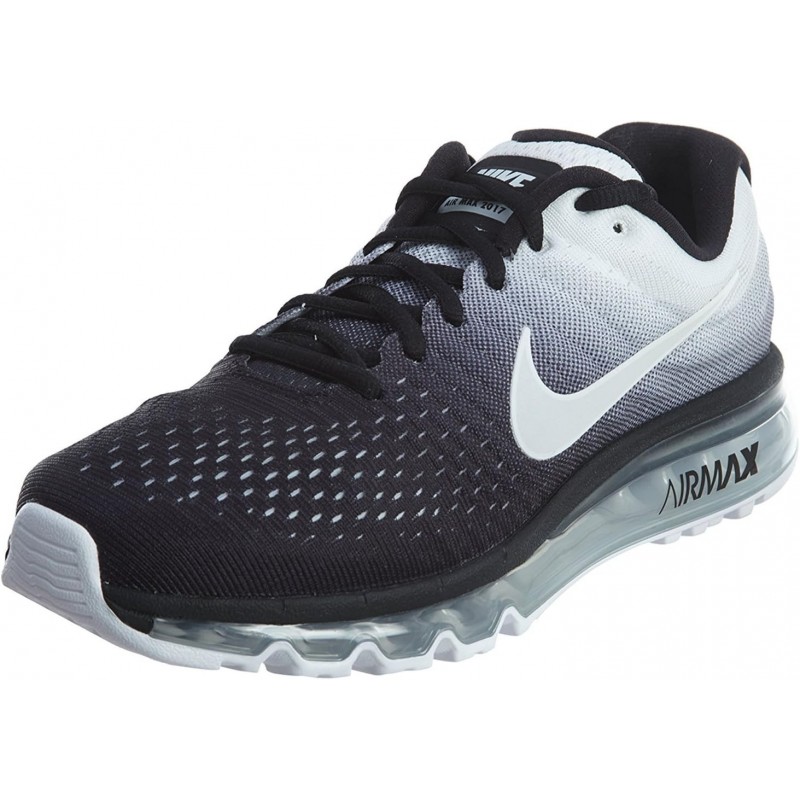 Chaussures de course Nike Air Max 2017 pour homme Noir/Blanc 849559-010