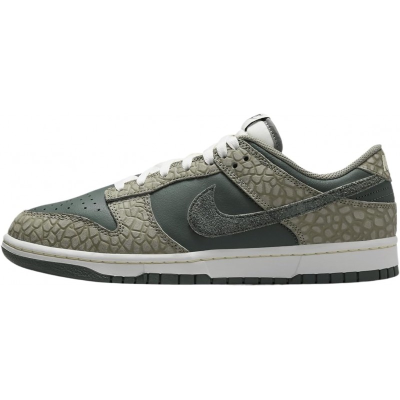 Nike Dunk Low Retro pour homme, Stuc foncé/Vert vintage/Blanc sommet/Albâtre