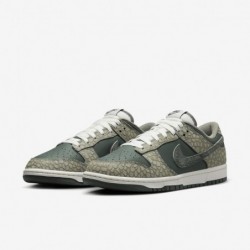 Nike Dunk Low Retro pour homme, Stuc foncé/Vert vintage/Blanc sommet/Albâtre