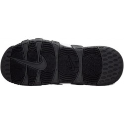 Claquettes Nike Air More Uptempo pour homme (FJ2708-001, noir/noir/transparent/blanc)