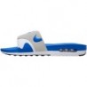 Claquettes Nike Air Max 1 pour homme (FJ4007-100, blanc/noir/gris neutre clair/bleu royal)