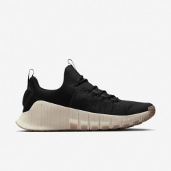 Chaussures d'entraînement Nike Free Metcon 6 pour homme (FJ7127-010, noir/gomme marron clair/lait de coco)