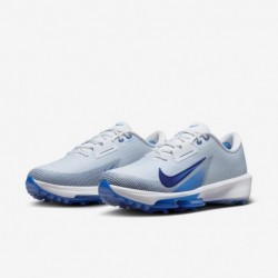 Chaussures de golf Nike Air Zoom Infinity Tour 2 (large) (FD0218-001, Gris football/Game Royal/Photo Blue/De)