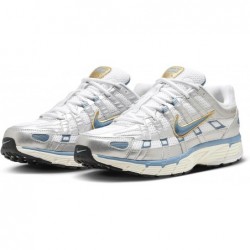 Chaussures Nike P-6000 (HJ7246-100, Blanc/Argent métallique/Ivoire pâle)