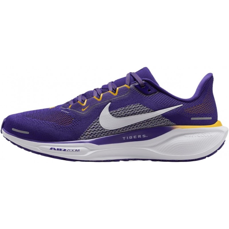 Chaussures de course sur route Nike Pegasus 41 Pegasus 41 pour homme LSU (FZ5126-500, violet court/blanc/or université/blanc)