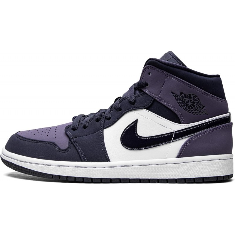 Nike Air Jordan 1 Mid pour homme Violet sablé, Obsidienne/Violet sablé/Blanc