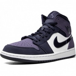 Nike Air Jordan 1 Mid pour homme Violet sablé, Obsidienne/Violet sablé/Blanc