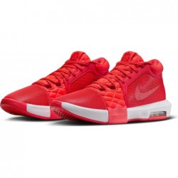 Chaussures de basket-ball Nike Lebron Witness 8 (FB2239-600, cramoisi clair/cramoisi brillant/rouge gym/blanc)