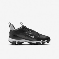 Chaussures de football Nike Alpha Menace 4 Shark pour enfant (FQ4012-001, noir/gris fumé clair/argent métallique/blanc)