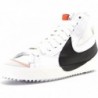 Chaussures Nike Blazer Mid '77 Jumbo pour Homme Blanc/Rouge Habanero/Soufre Vif/Multicolore