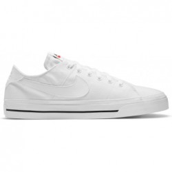 Nike Court Legacy Canvas CW6539-100 Blanc-Noir Décontracté pour Homme