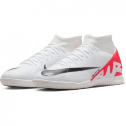 Chaussures de football montantes NIKE pour homme, rouge cramoisi vif, blanc et noir