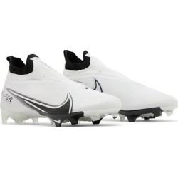 Chaussure de football à crampons Nike Vapor Edge Elite 360 Flyknit pour homme « Blanc/noir » (CV6282-108)